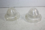 PAIRE DE CABOCHONS DE FEUX TRANSPARENTS SEIMA 189B...POUR 2CV6 AK M...