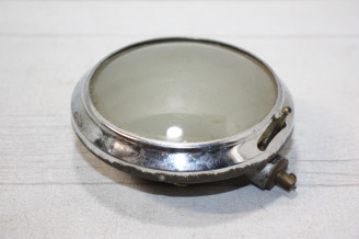 PLAFONNIER ROND VERRE DEPOLI D/100mm...AUTOS ANCIENNES DUVERS