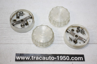 PAIRE DE PLAFONNIERS PK LMP 324D2B Ø 58mm...RENAULT 4CV DAUPHINE