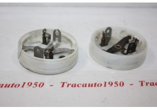 PAIRE DE PLATINES DE PLAFONNIER PK LMP 3240...4CV DAUPHINE R4 ESTAFETTE CITROEN 2CV