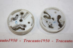 PAIRE DE PLATINES DE PLAFONNIER PK LMP 3240...4CV DAUPHINE R4 ESTAFETTE CITROEN 2CV