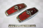 PAIRE DE CABOCHONS DE FEUX AR D/G LABINAL DOMINO...PEUGEOT 203