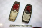 PAIRE DE CABOCHONS DE FEUX AR D/G LABINAL DOMINO...PEUGEOT 203