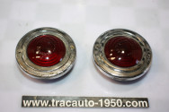 PAIRE DE CABOCHONS DE FEUX AR D/G LABINAL Ø/65mm...AUTOS ANCIENNES DIVERS