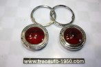 PAIRE DE CABOCHONS DE FEUX AR D/G LABINAL Ø/65mm...AUTOS ANCIENNES DIVERS