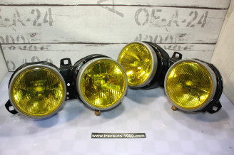 PAIRE DE BLOCS OPTIQUES DOUBLE D/G BOSCH H1/H1...BMW E30 PHASE 1