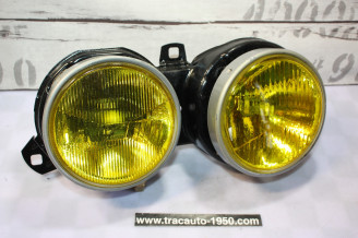 PAIRE DE BLOCS OPTIQUES DOUBLE D/G BOSCH H1/H1...BMW E30 PHASE 1