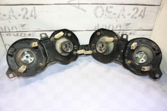 PAIRE DE BLOCS OPTIQUES DOUBLE JAUNE D/G HELLA H1/H1...BMW E30 PHASE 1