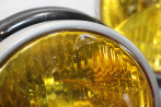 PAIRE DE BLOCS OPTIQUES DOUBLE JAUNEs D/G HELLA H1/H1...BMW E30 PHASE 1