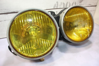 BLOC OPTIQUES DOUBLES GAUCHE JAUNE HELLA H1/H1...BMW Série 3 E30 Phase 1