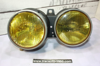 BLOC DOUBLE OPTIQUES GAUCHE JAUNE HELLA H1/H1...BMW Série 3 E30 Phase 1