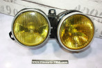 BLOC DOUBLE OPTIQUES DROIT JAUNE HELLA H1/H1...BMW Série 3 E30 Phase 1