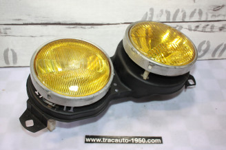 BLOC DOUBLE OPTIQUES DROIT JAUNE HELLA H1/H1...BMW Série 3 E30 Phase 1