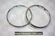 PAIRE DE CERCLAGE DE PHARES HELLA/BOSCH Ø/145mm...BMW E30 E21 E28 E34