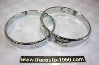 PAIRE DE CERCLAGE DE PHARES HELLA/BOSCH Ø/145mm...BMW E30 E21 E28 E34
