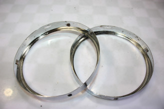 PAIRE DE CERCLAGE DE PHARES HELLA/BOSCH Ø/145mm...BMW E30 E21 E28 E34