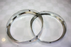 PAIRE DE CERCLAGE DE PHARES HELLA/BOSCH Ø/145mm...BMW E30 E21 E28 E34
