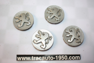 JEU DE 4 CENTRES DE ROUE PEUGEOT 9629693177 Ø/50mm...PEUGEOT DIVERS