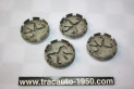 JEU DE 4 CENTRES DE ROUE PEUGEOT 9629693177 Ø/50mm...PEUGEOT DIVERS