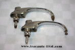 PAIRE DE POIGNEES DE POPRTES EXTERIEURES AV/AR...PEUGEOT 403