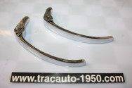 PAIRE DE POIGNEES DE PORTES EXTERIEURES AV/AR...RENAULT 4CV DAUPHINE