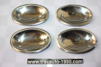 JEU DE COQUILLES ENJOLIVEURS DE PROTECTION DE POIGNEE DE PORTES...RENAULT 4CV