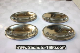 JEU DE COQUILLES ENJOLIVEURS DE PROTECTION DE POIGNEE DE PORTES...RENAULT 4CV