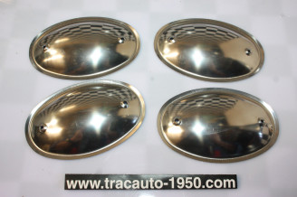 JEU DE COQUILLES ENJOLIVEURS DE PROTECTION DE POIGNEE DE PORTES...RENAULT 4CV