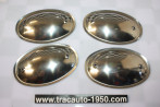 JEU DE COQUILLES ENJOLIVEURS DE PROTECTION DE POIGNEE DE PORTES...RENAULT 4CV