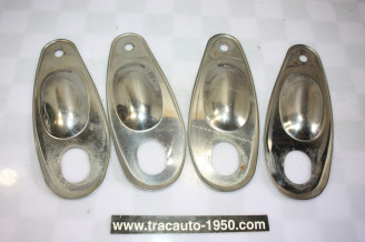 JEU DE 4 COQUILLES ENJOLIVEURS DE POIGNEES DE PORTES...CITROEN ID DS PALLAS