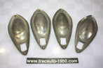 JEU DE 4 COQUILLES ENJOLIVEURS DE POIGNEES DE PORTES...CITROEN ID DS PALLAS