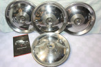 JEU DE 4 ENJOLIVEURS DE ROUES INOX Ø/215mm...PEUGEOT 204 304