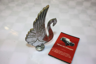 MASCOTTE OU EMBLEME DE CAPOT LE CYGNE H/105mm...AUTOS ANCIENNES DIVERS