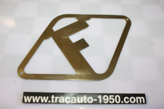 PLAQUE DE NATIONALITE " F "...AUTOS ANCIENNES COLLECTION