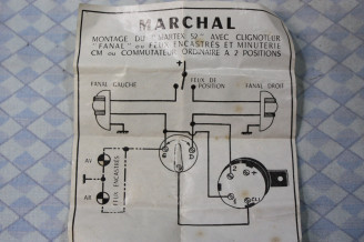 RELAIS CLIGNOTANT MARCHAL MARTEX 52 6V 5A 35W 4 BORNES...AUTOS DIVERSES