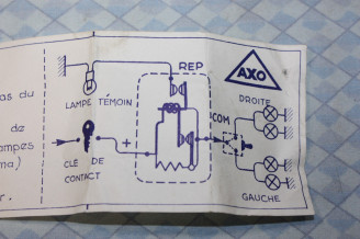 CENTRALE CLIGNOTANTE AXO A8012A 6V 21W 3 BORNES...AUTOS DIVERSES