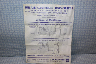 RELAIS SOPARTEX UNIVERSEL 6V 15AMP 4 BORNES KLAXON/FEUX...AUTOS DIVERSES