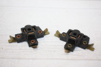 PAIRE DE CONNECTEURS PORTES AMPOULES SEV MARCHAL CODE EUROPEEN...AUTOS DIVERS
