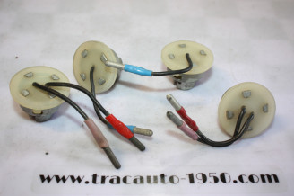 4 CONNECTEURS DE FEUX AR ECLAIRAGE/CLIGNOTANT...CITROEN AMI 6