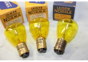 LOT DE 3 AMPOULES DE PHARES 6V 36/36W NORMA 1122...AUTOS ANCIENNES