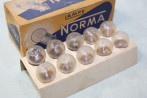 BOITE DE 10 AMPOULES GRAISSEURS 6V 4W BA15S NORMA 1402...AUTOS MOTOS ANCIENNES