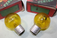 2 AMPOULES CODE/PHARE 12/16V BA21D PERLUX 50...AUTOS ANCIENNES ANCETRES