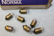 7 LAMPES TEMOINS 12V 1.5W BA9S NORMA 1508...AUTOS ANCIENNES DIVERSES