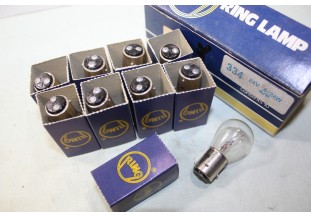 BOITE DE 9 AMPOULES STOP 24V 6/24W RING 334...CAMIONS TRACTEURSANCIENS