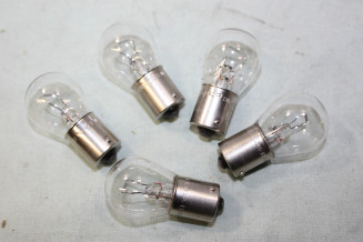 5 LAMPES STOP 24V 21W BA15 S NORMA 1325...CAMIONS TRACTEURS ANCIENS