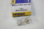BOITE DE 10 LAMPES TEMOINS 24V 3W T10 NORMA 1554...CAMIONS TRACTEURS ANCIENS