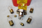 COFFRET DE LAMPES DE SECOURS 12V IODE CE PHILIPS...PEUGEOT 204 ET DIVERS