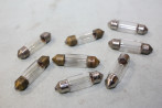 8 LAMPES NAVETTES 12V 5W 38x10mm...AUTOS ANCIENNES DIVERS