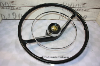 VOLANT QULLERY M576 2 BRANCHES Ø 420mm AVEC CERCLO KLAXON...PEUGEOT 404