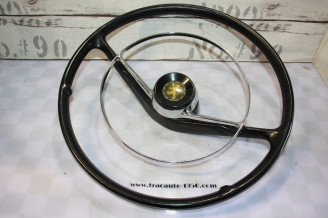 VOLANT QULLERY M576 2 BRANCHES Ø 420mm AVEC CERCLO KLAXON...PEUGEOT 404
